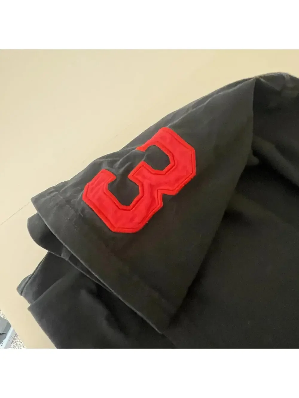 Ralph Lauren Polo Black T-Shirt Red Big Pony Logo Boys Size Large 12-14
